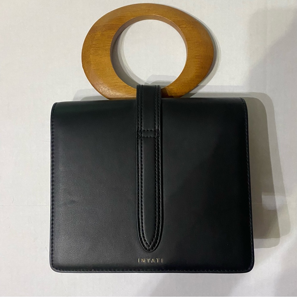 🖤Inyati, Abbey Vegan Black Handbag - Picture 2 of 11